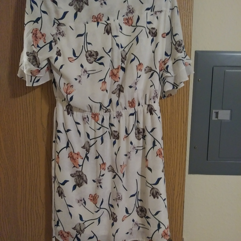 Floral dress with sash